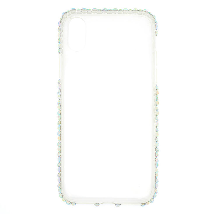 Iridescent Stone Studded Phone Case,