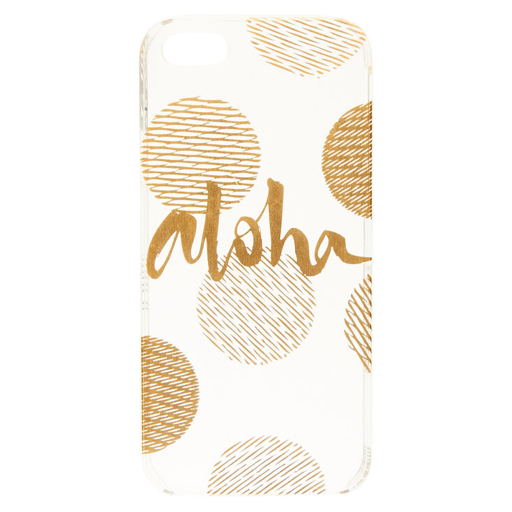 Aloha Gold Dot Phone Case,