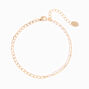Gold Half Pearl Chain Anklet,