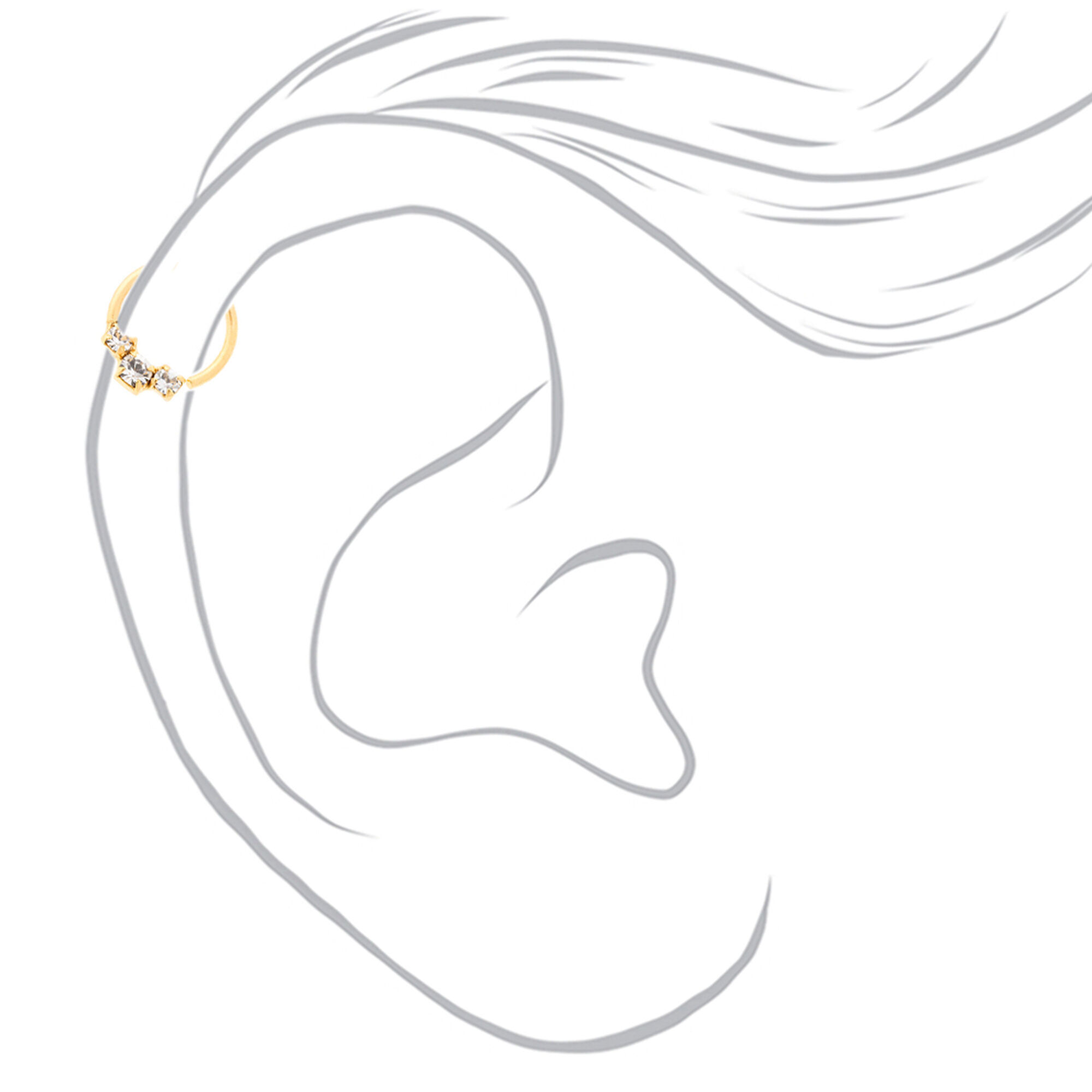 Sterling silver helix hoop online