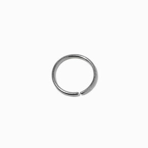 Silver-tone Stainless Steel Mixed 20G Nose Hoops - 3 Pack,