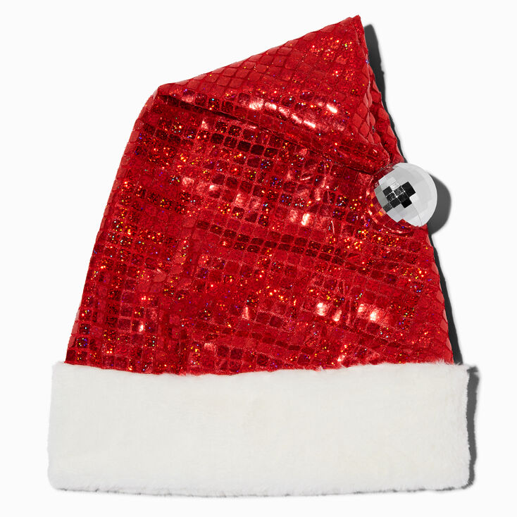 Disco Ball Santa Hat,