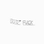 Silver F*ck Stud Earrings,