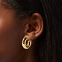 Gold 30MM Chunky Hoop Earrings,