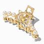 Gold Crystal Planet Pearl Hair Claw,