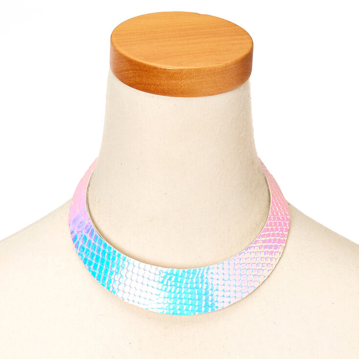 Mer-Mazing Holographic Choker Collar Necklace,