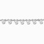 Silver-tone Pearl Charm Chain Bracelet,