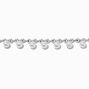 Silver-tone Pearl Charm Chain Bracelet,