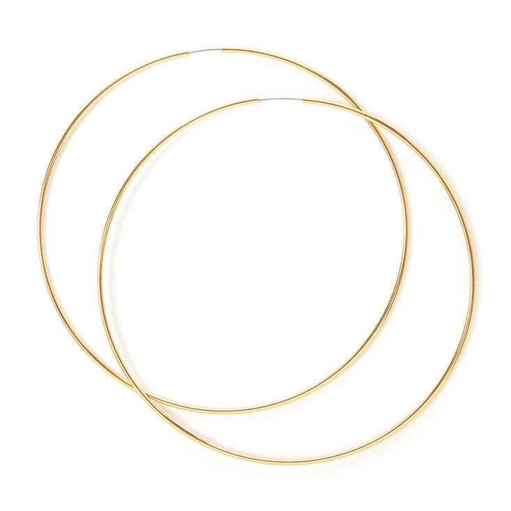 80mm Gold Wire Hoop Earrings Icing Us 80mm Gold Wire Hoop Earrings
