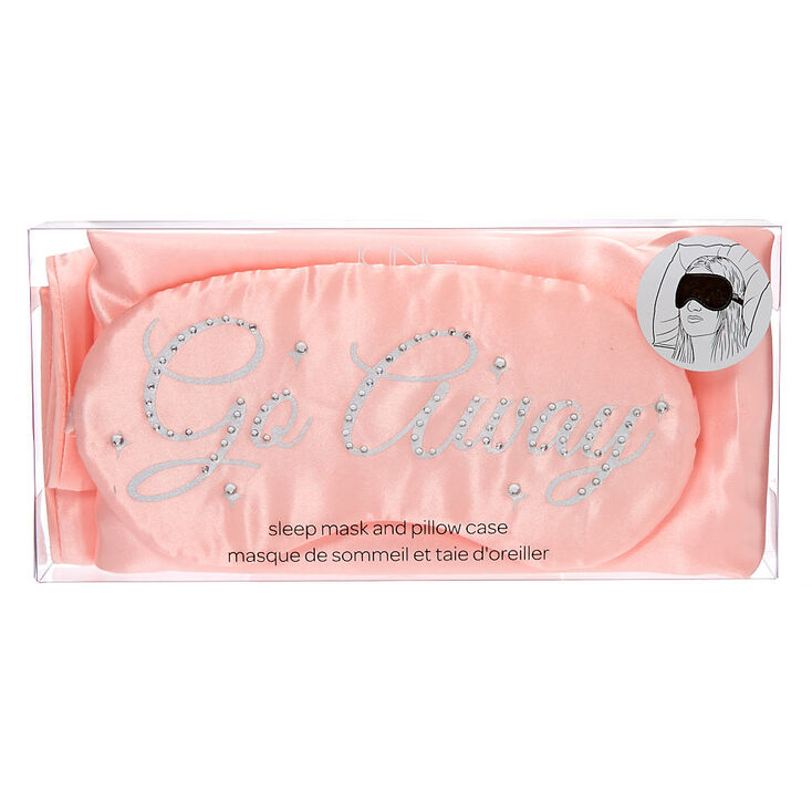 Go Away Sleeping Mask & Pillow Case Set - Pink,