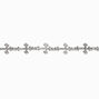 Silver Gothic Cross Chain Bracelet,