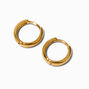 ICING Select 18k Yellow Gold Plated 10MM Clicker Hoop Earrings,