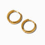 Icing Select 18k Yellow Gold Plated 10MM Clicker Hoop Earrings,