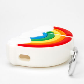 Rainbow &amp; Clouds Silicone Earbud Case Cover - Compatible with Apple AirPods,