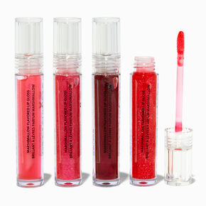 Red Glitter Lip Gloss Set - 4 Pack,