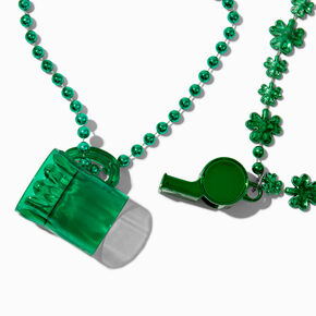 St. Patrick&#39;s Day Whistle &amp; Shot Glass Necklaces - 2 Pack,