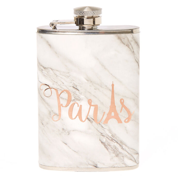 Paris Marble Print Flask,