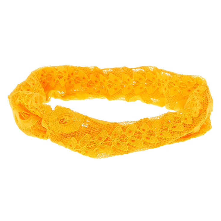 Lace Headwrap - Mustard,