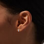 Laboratory Grown Diamond 2MM Bar Sterling Silver Stud Earrings 0.15 ct. tw.,