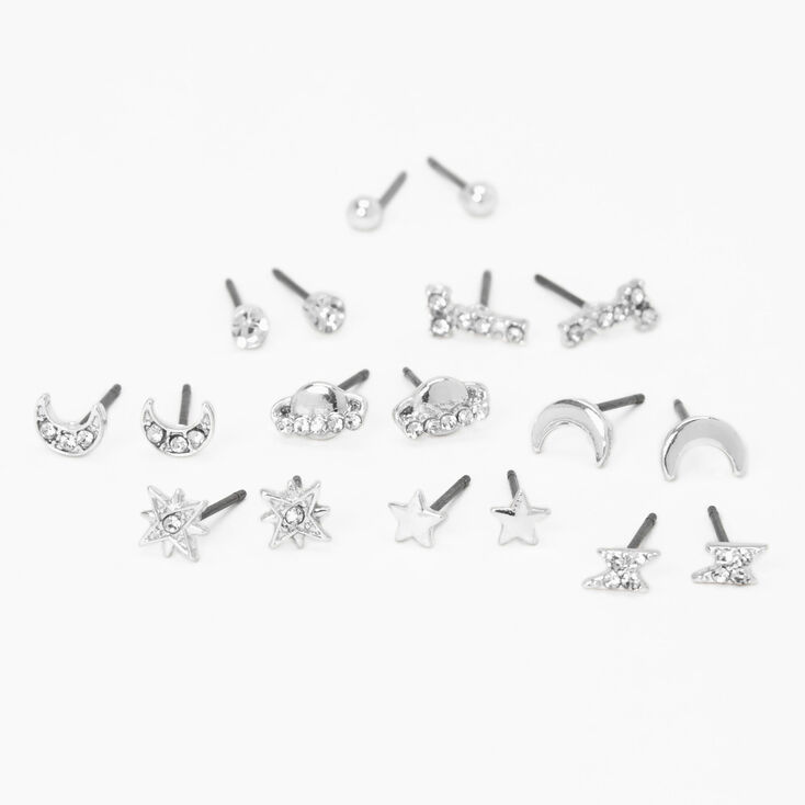 Gold Hoop Earrings With Connecting Crystal Chains,