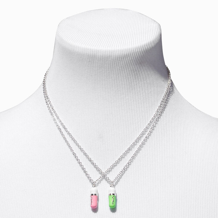 Best Friends Chill Pill Pendant Necklaces - 2 Pack,