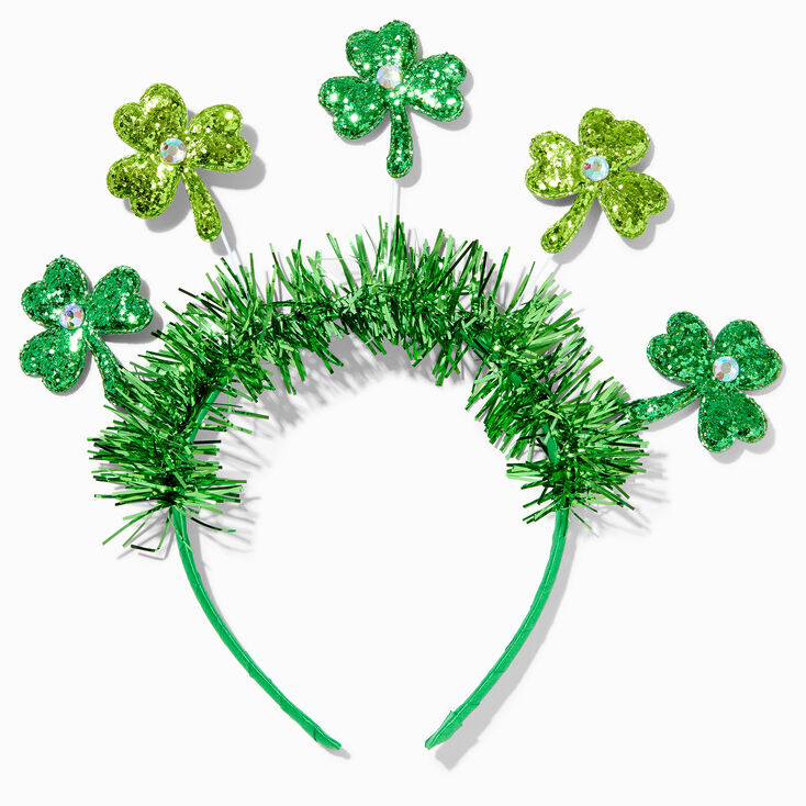 St. Patrick&#39;s Day Shamrock Crown Headband,