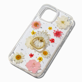 Daisy Ring Holder Pressed Flowers Phone Case - Fits iPhone&reg; 13/14/15,