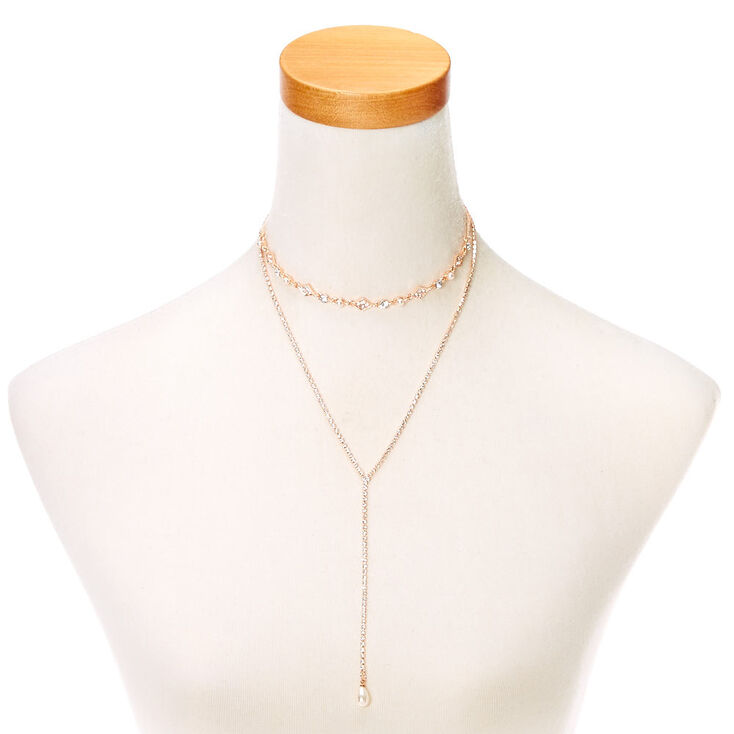 Embellished Gold-Tone Layered Necklace,