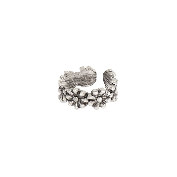 Silver Daisy Ear Cuff,