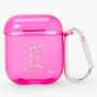 Pink Gemini Zodiac Earbud Case Cover - Compatible with Apple AirPods&reg;,