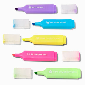 Inspirational Messages Neon Highlighter Set - 5 Pack,