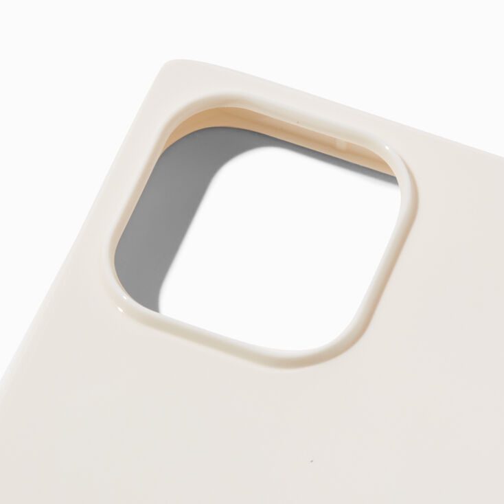 Shiny Ivory Protective Phone Case - Fits iPhone&reg; 13 Pro Max,