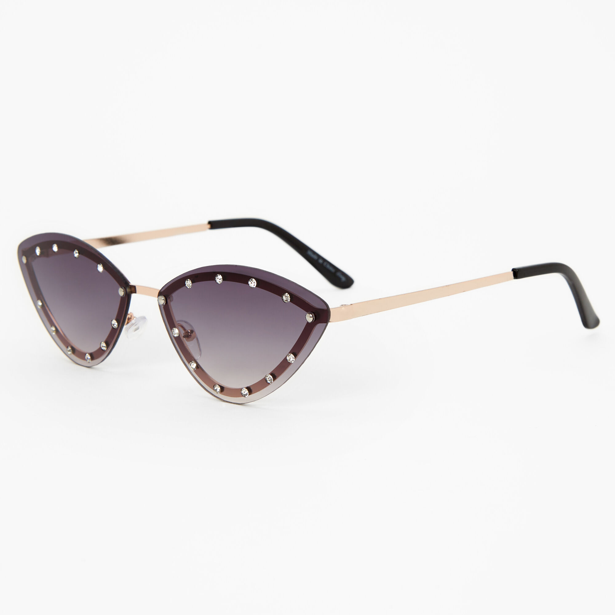 Studded cat top eye sunglasses