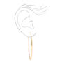 Gold 60MM Oblong Hoop Earrings,