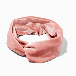 Blush Pink Velvet Twisted Headwrap,