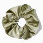 Sage Green Medium Velvet Hair Scrunchie,