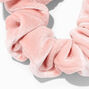 Blush Pink Velvet Bow Hair Scrunchie,