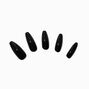 Glossy Black XL Stiletto Vegan Faux Nail Set - 24 Pack,