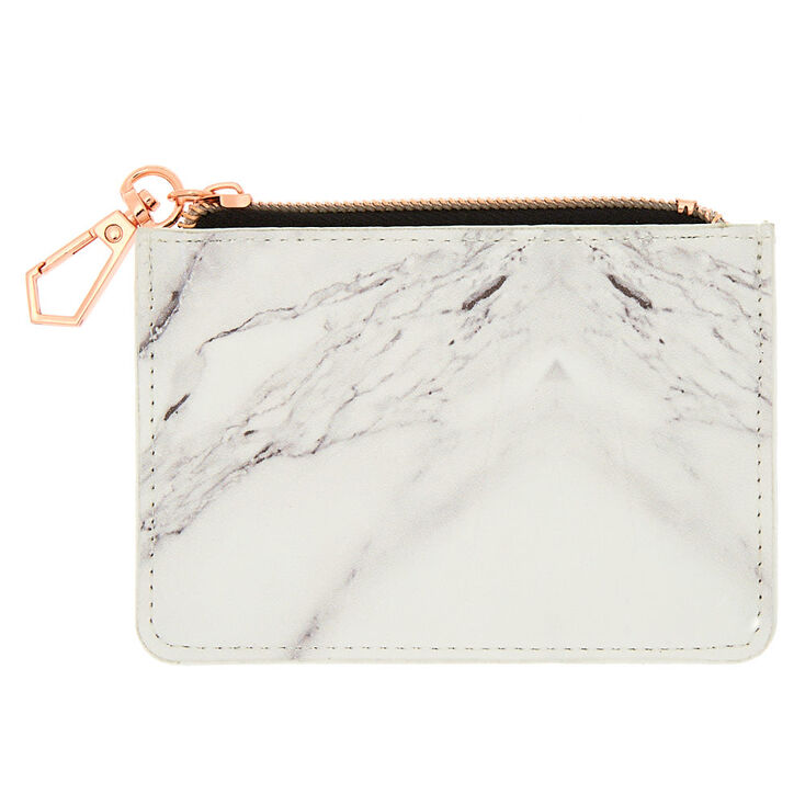 Marble Coin Purse - White,