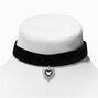 Black Butterfly Heart Choker Necklace,