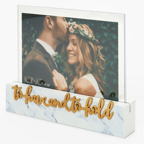 Wedding &quot;To Have &amp; To Hold&quot; Marble Photo Frame,