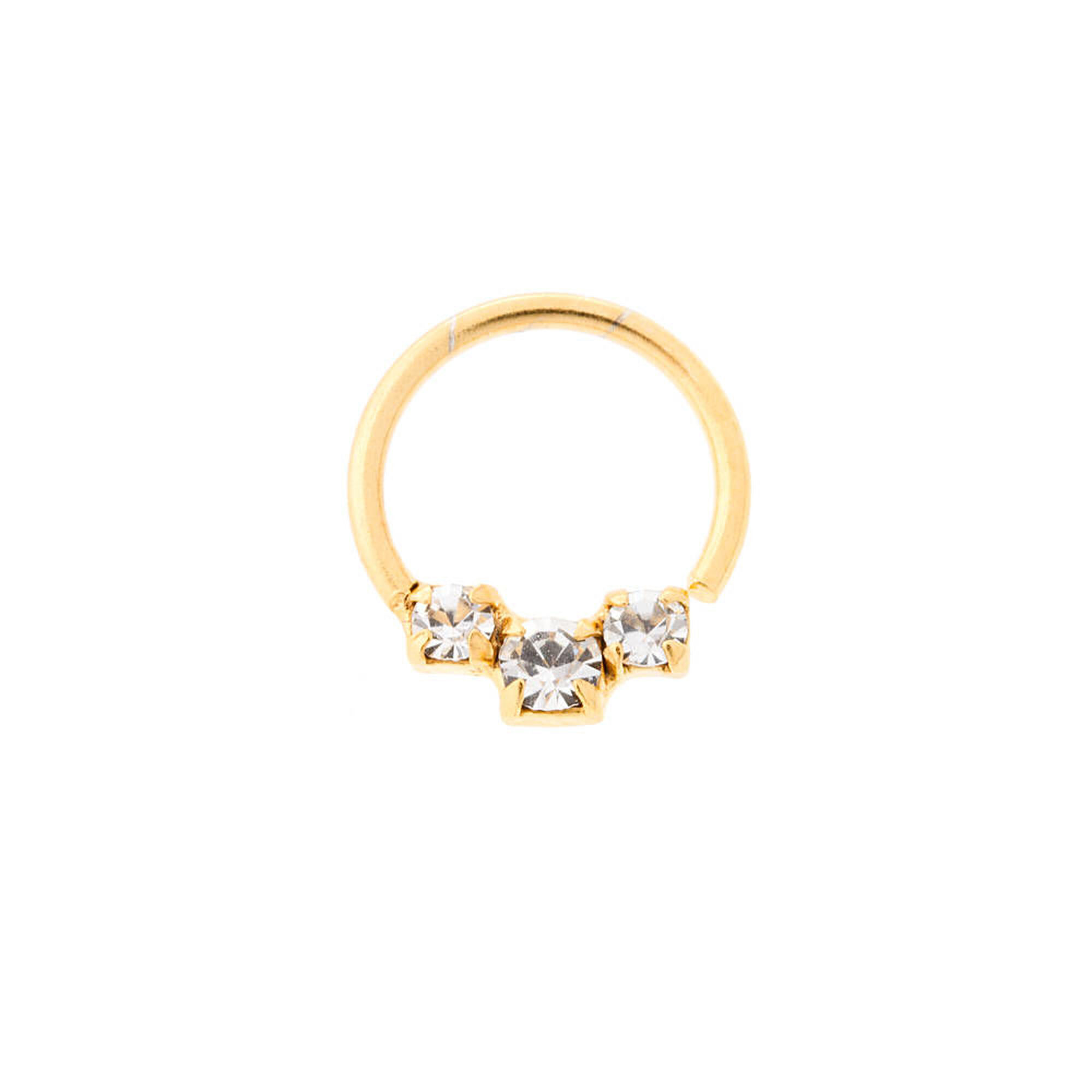 Sparkly helix hoop sale