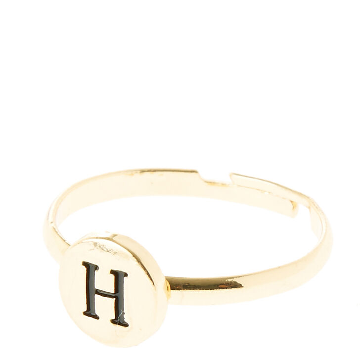 "H" Initial Letter Ring,