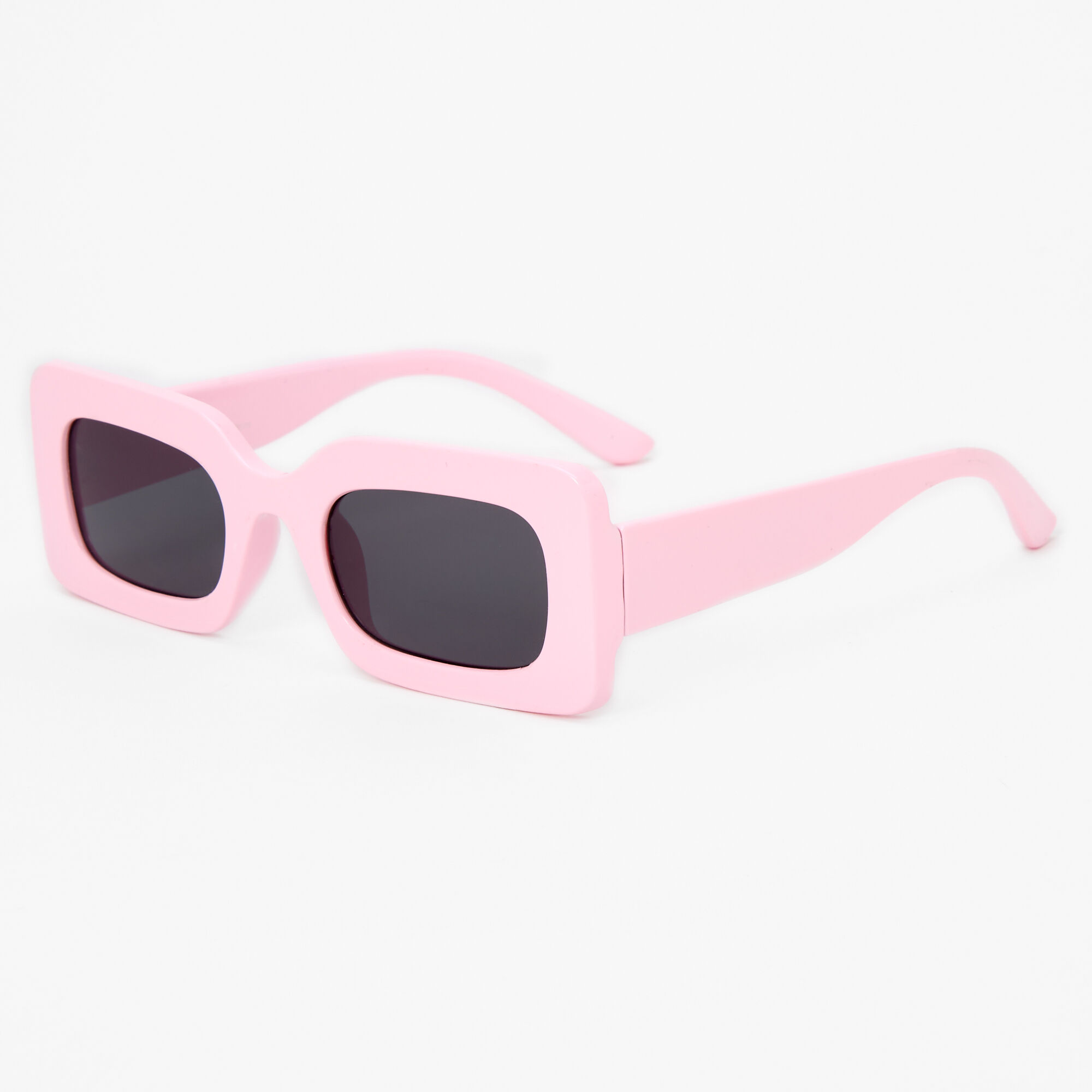 Pink sale square sunglasses