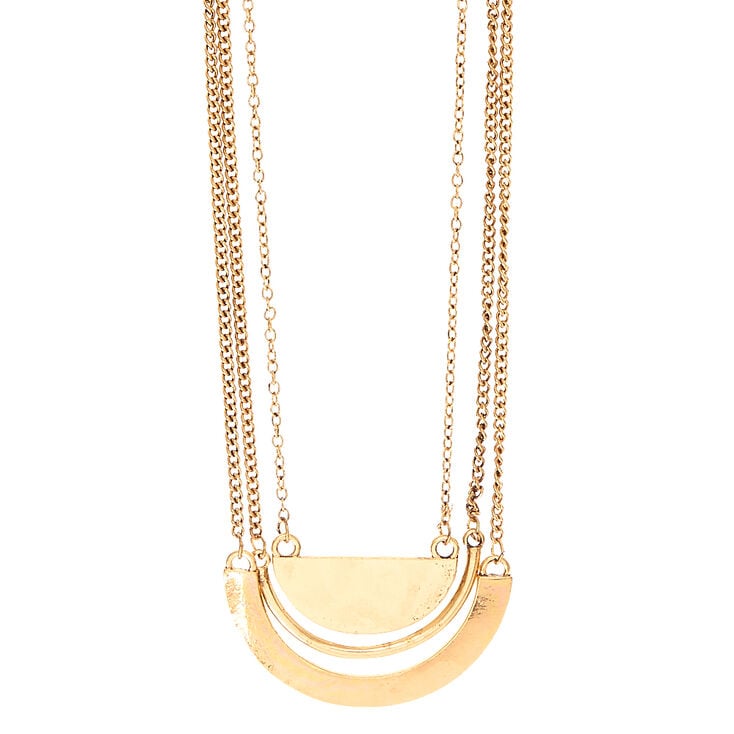 Gold Layered Chain Necklace,