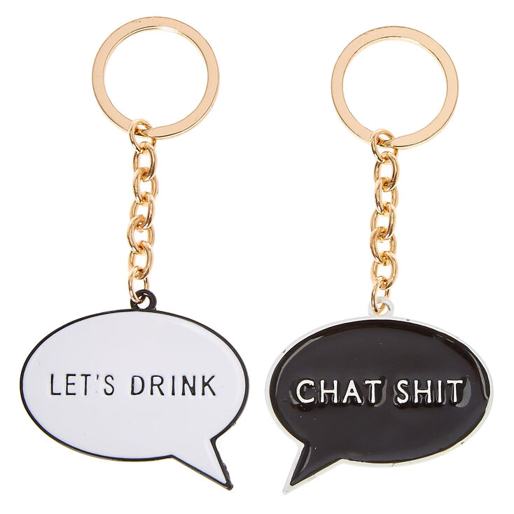 Word Bubble Keychain Set,