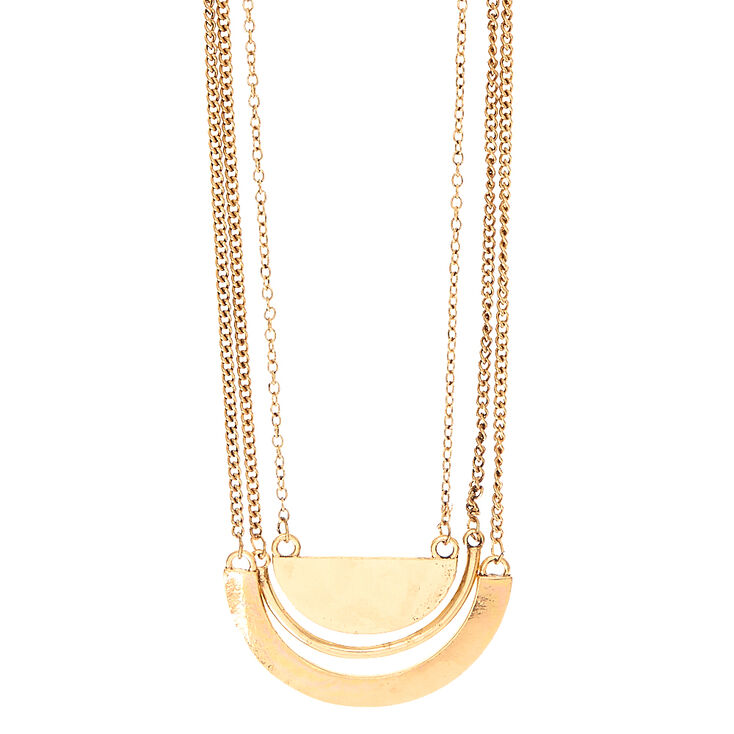 Gold Layered Chain Necklace,