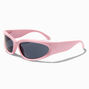 Pink Curved Sunglasses,