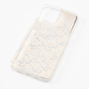 Clear Rose Foil Protective Phone Case - Fits iPhone&reg; 12 Pro Max,