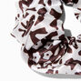 Medium Brown Daisy Hair Scrunchie,